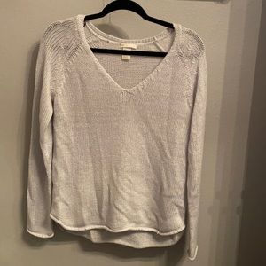 Light blue chunky knit sweater